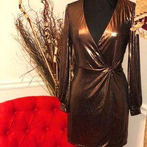 BCBG Gold dress